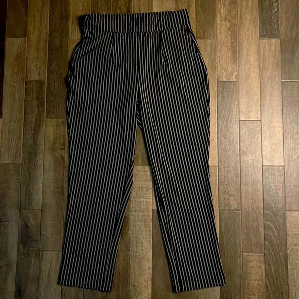 Pinstriped pants